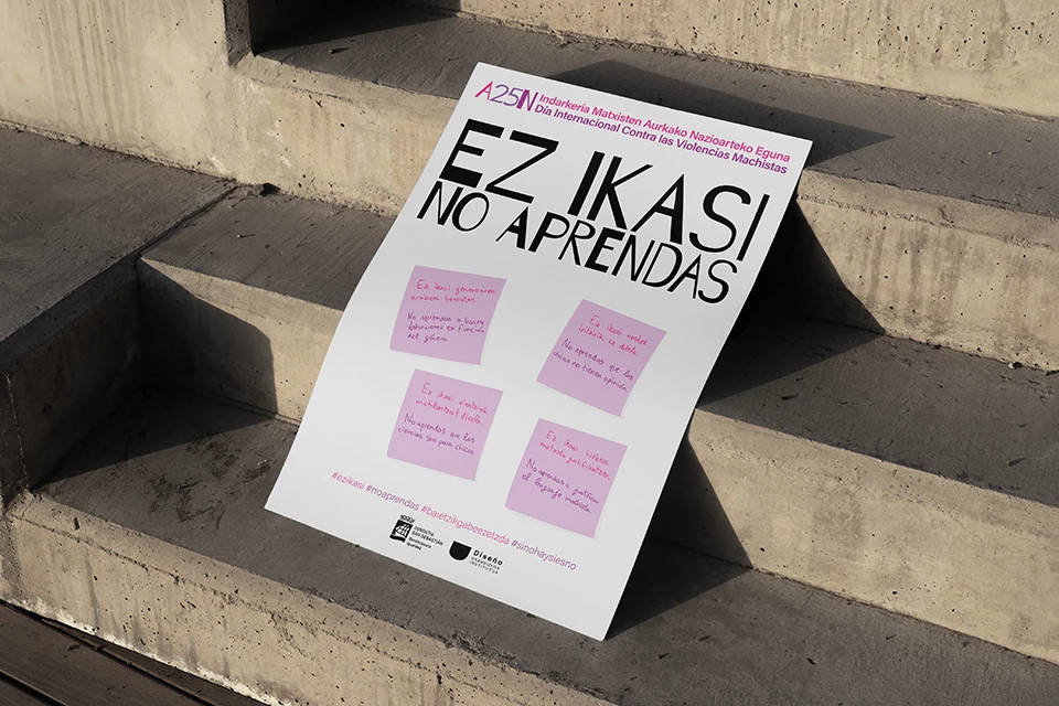 Ez ikasi poster A3