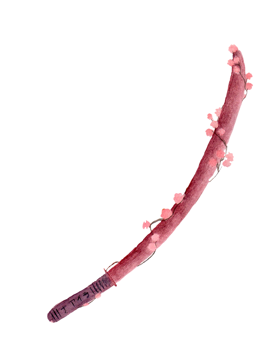 katana from the original drawing